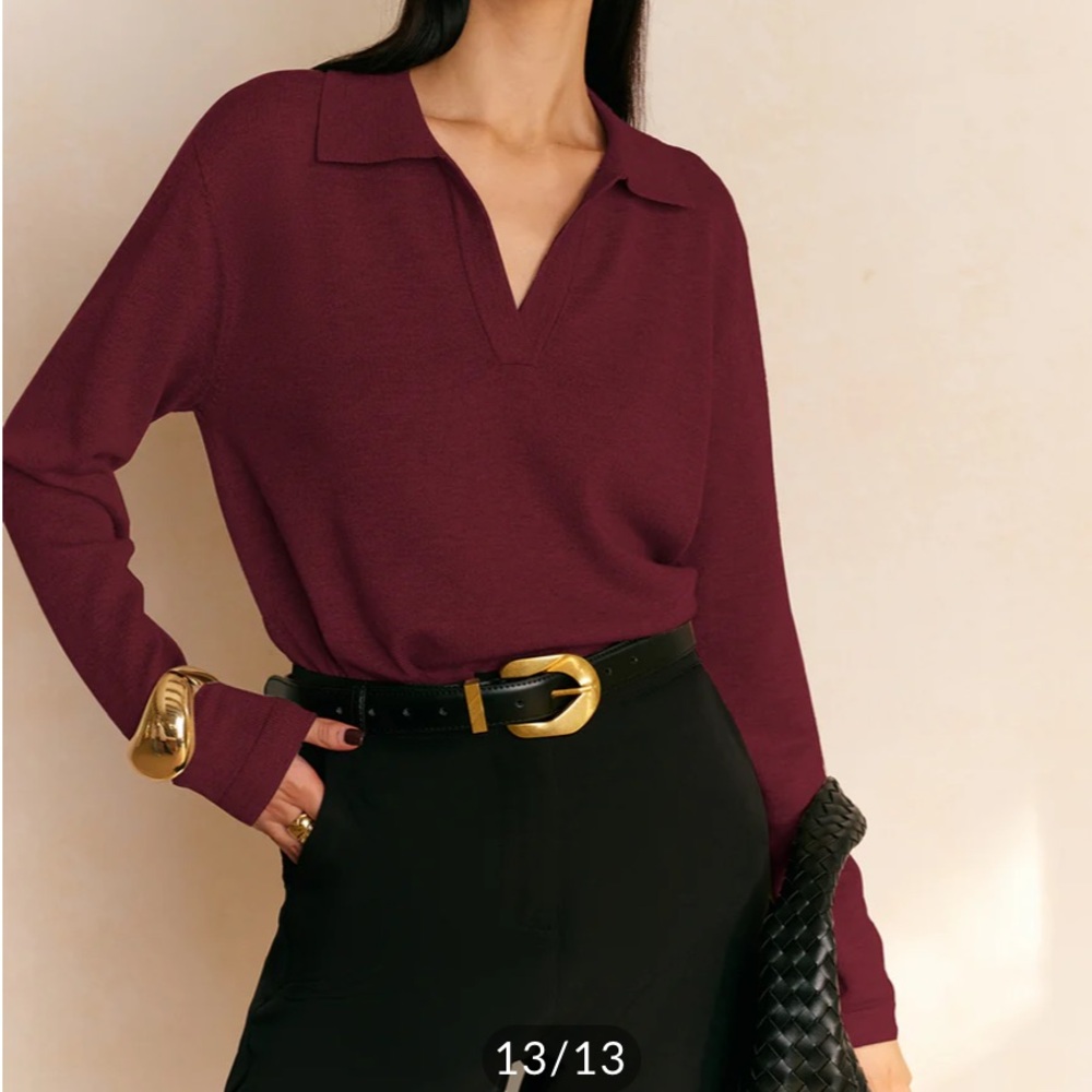 Leisure Collared Pullover Sweater